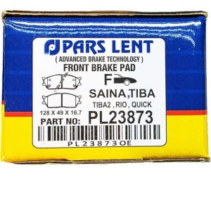 لنت ترمز جلو ریو تیبا  تیبا 2 ساینا  کوییک پارس صادراتی OEM PL23873